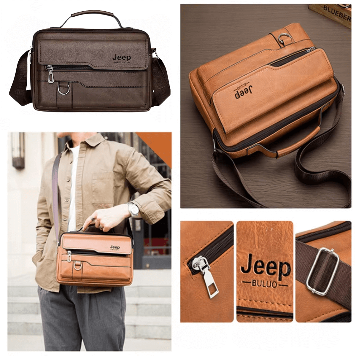 bolsa de ombro masculina jeep deluxe viriati